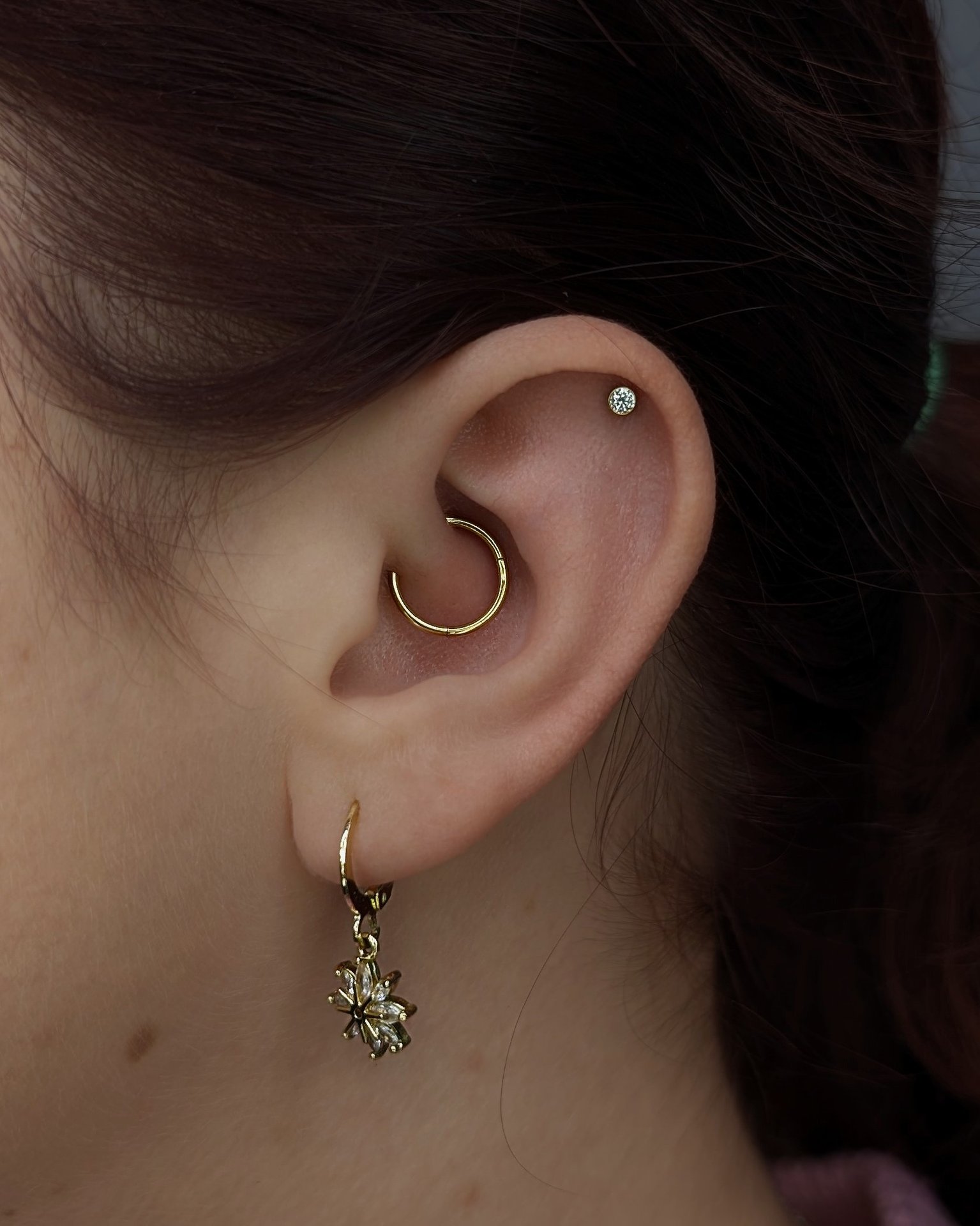 Kolczyk daith z tytanu chirurgicznego ASTM F136 - model 12