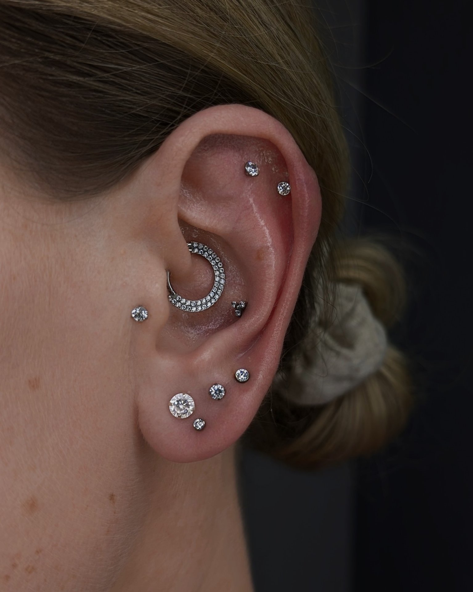 Kolczyk daith z tytanu chirurgicznego ASTM F136 - model 15