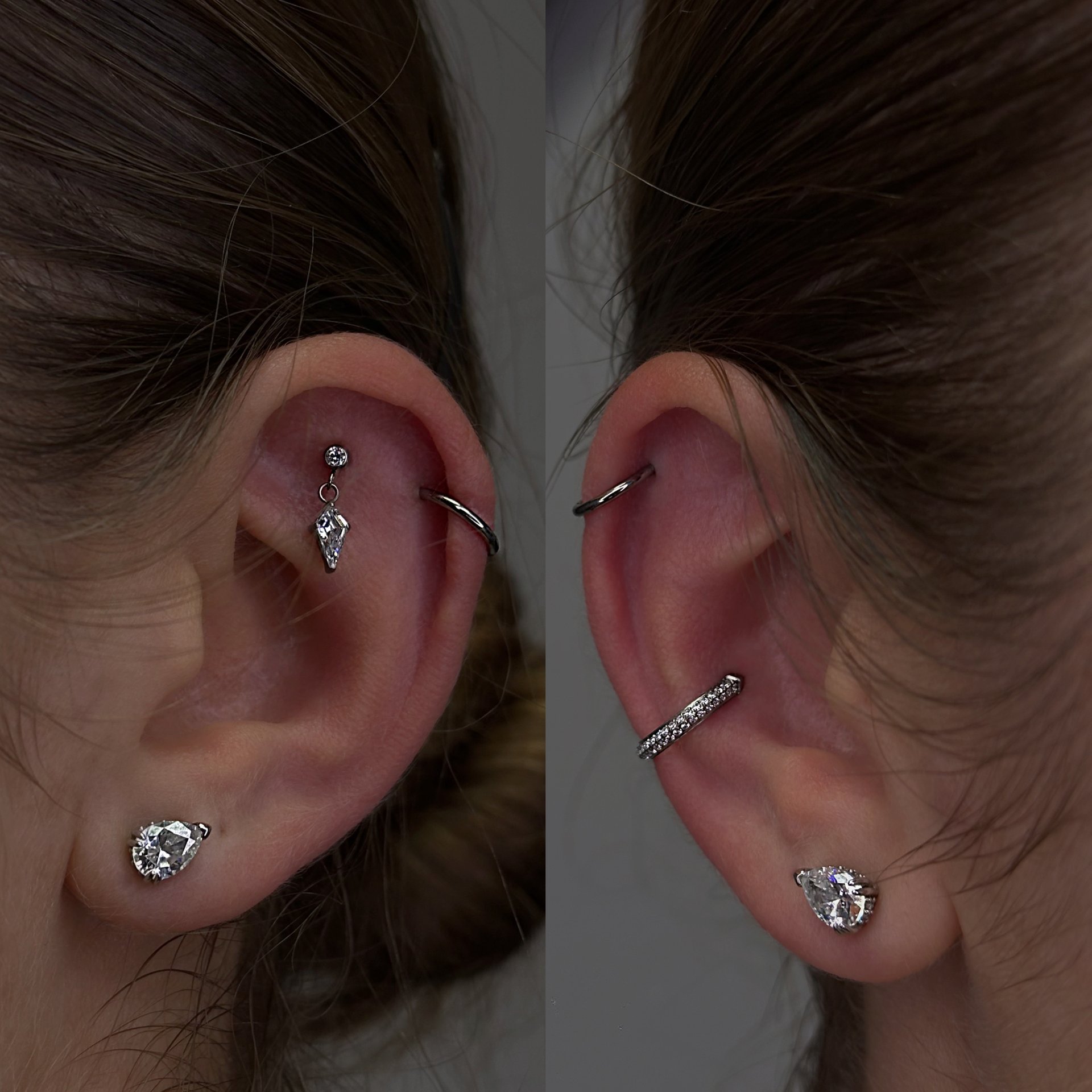 Kolczyk helix z tytanu chirurgicznego ASTM F136 - model 01