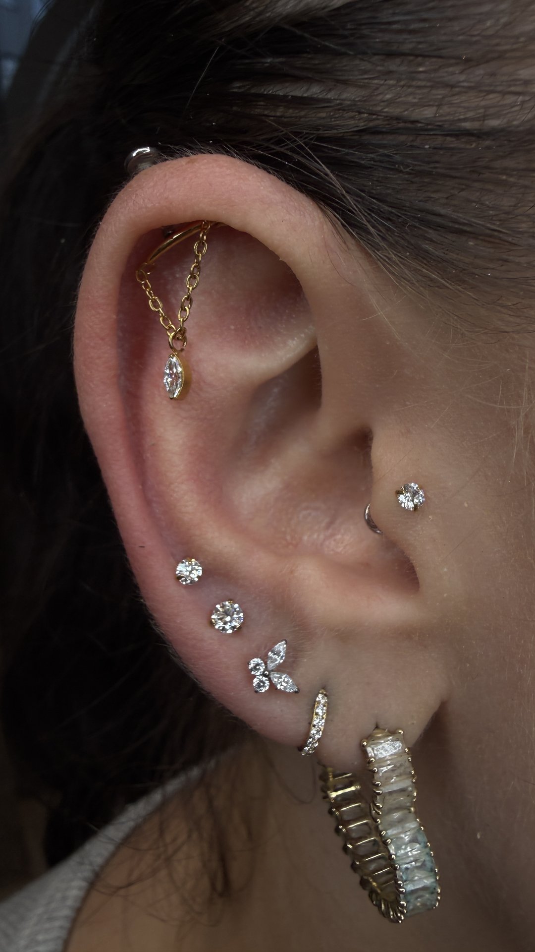 Kolczyk tragus z tytanu chirurgicznego ASTM F136 - model 12