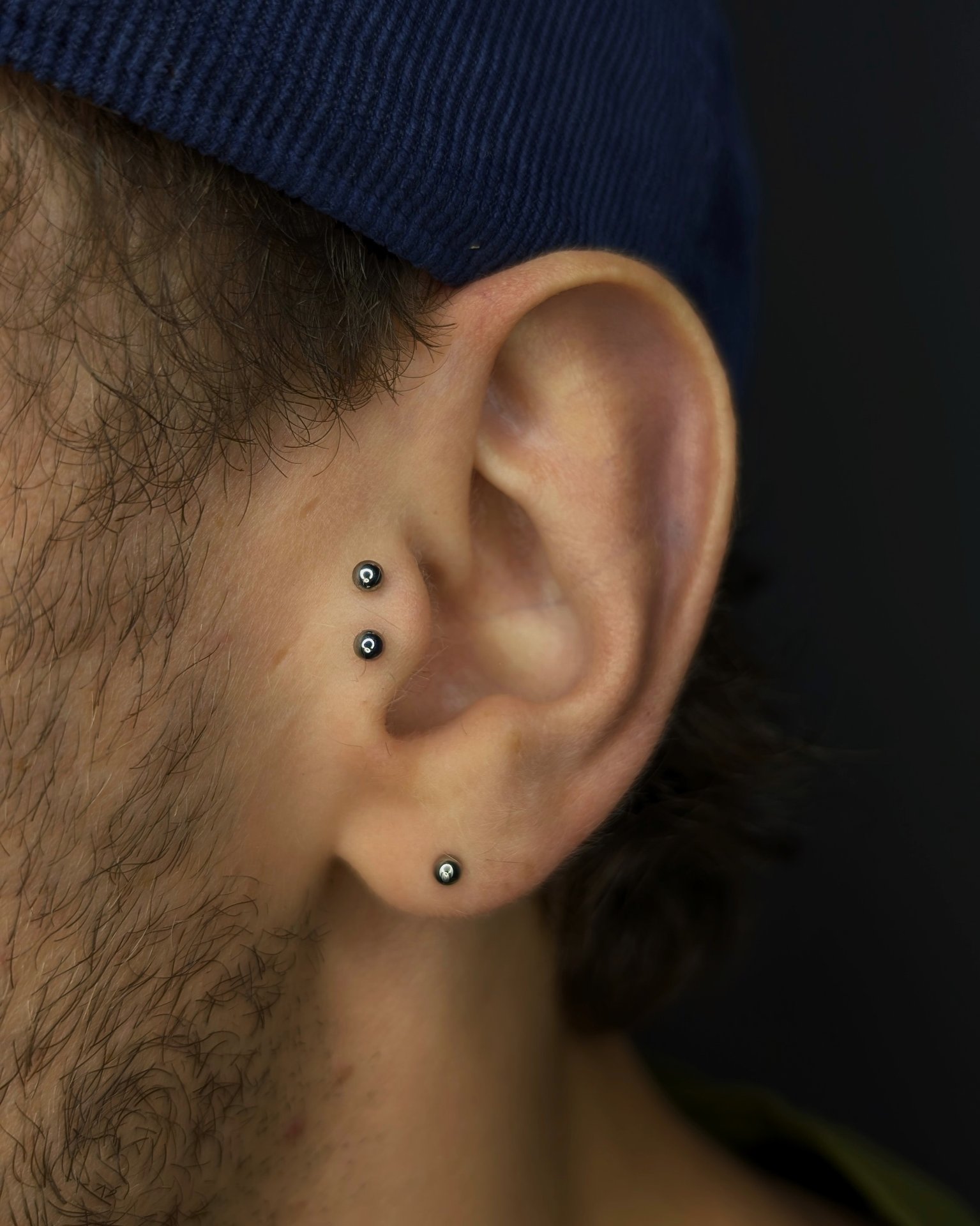 Kolczyk tragus z tytanu chirurgicznego ASTM F136 - model 18