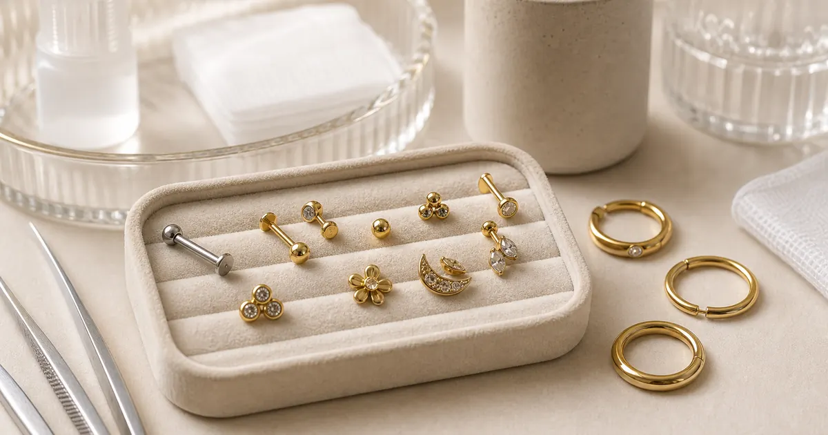 Złoto 14k i 18k w piercingu - jakie jest bezpieczne